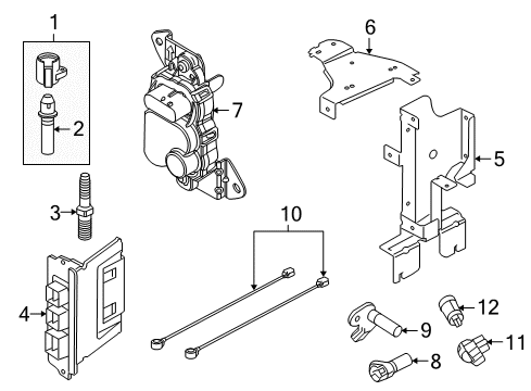 2007 Ford Mustang Ignition System Boot Diagram for F7LZ-12A402-AA