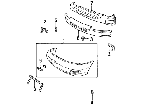1996 Kia Sephia Horn Screw Diagram for K907860820B