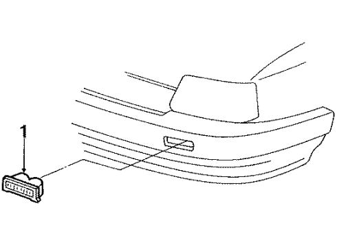 1990 Pontiac LeMans Park & Side Marker Lamps Lamp Asm-Parking & Turn Signal Diagram for 5975818