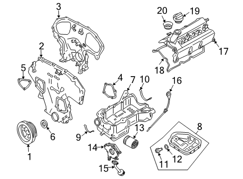 2007 Infiniti M35 Filters Element Assembly-Air Diagram for 16546-EG000