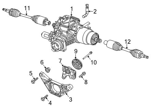 2017 Chrysler 200 Axle & Differential - Rear Axle Half Shaft Left Diagram for 68265763AA