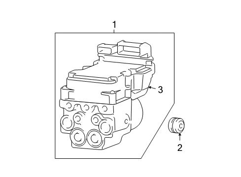 2006 Dodge Ram 1500 Anti-Lock Brakes Abs Control Module Diagram for 55366222AH