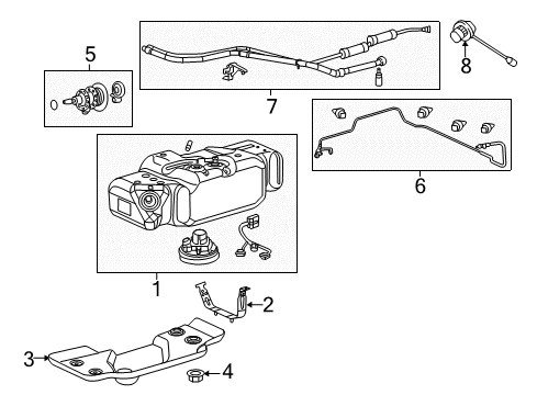 2017 Ram 1500 Diesel Aftertreatment System Line-Exhaust Fluid Diagram for 68161471AG