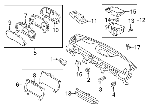 2020 Kia K900 Switches Switch Assembly-MULTIFUN Diagram for 93400J6020