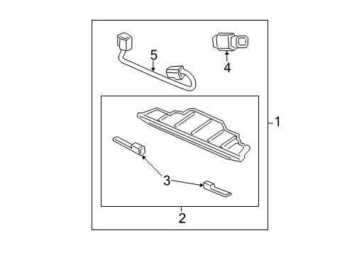 2014 Acura RDX Bulbs Cap, Driver Side Diagram for 34275-TX4-A01