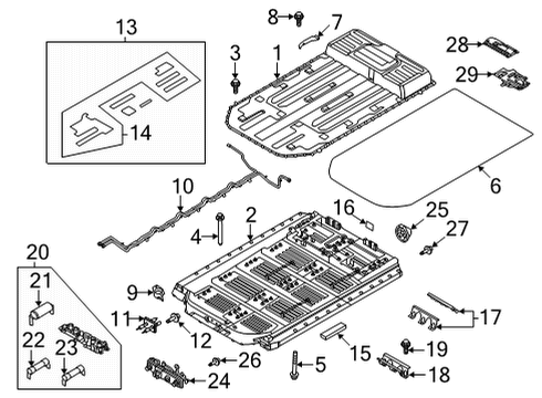 2021 Ford Mustang Mach-E Battery Maxi Fuse Diagram for L1MZ-14526-E