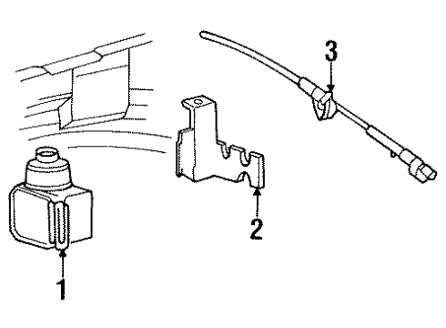 2001 Mercury Mountaineer Cruise Control System Actuator Diagram for F87Z-9A825-ZA