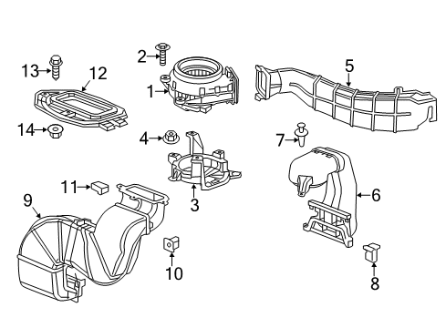 2014 Chevrolet Impala Electrical Components Bracket Diagram for 20777735