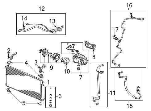 2008 Honda CR-V Switches & Sensors Pipe, Receiver Diagram for 80341-SXS-A01