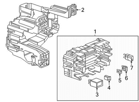 2021 Cadillac CT5 Fuse & Relay Fuse & Relay Box Diagram for 84460260