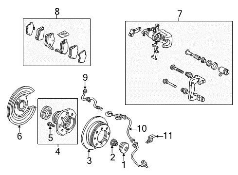 2002 Acura CL Anti-Lock Brakes Vsa Unit Diagram for 39780-S3M-A91