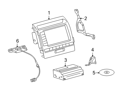 2011 Toyota Land Cruiser Navigation System Antenna Assy, Navigation Diagram for 86860-60200