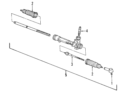 2000 Mercury Cougar P/S Pump & Hoses, Steering Gear & Linkage Power Steering Oil Cooler Diagram for XS8Z-3D746-MA