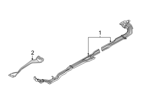 2017 Infiniti QX80 Rear A/C Lines Pipe-Cooler Diagram for 92460-5ZP1B