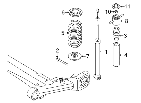 2021 Hyundai Venue Rear Suspension Spring-RR Diagram for 55330-K2000
