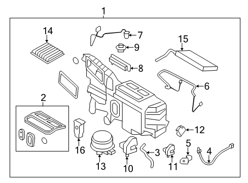 2013 Ford Edge Air Conditioner Wire Harness Diagram for 7T4Z-19C603-D