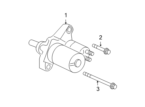 2007 Acura TL Starter Bolt, Flange (12X50) Diagram for 95701-12050-08