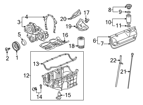 2007 Chevrolet Monte Carlo Senders Fuel Tank Meter/Pump SENSOR KIT Diagram for 19133586