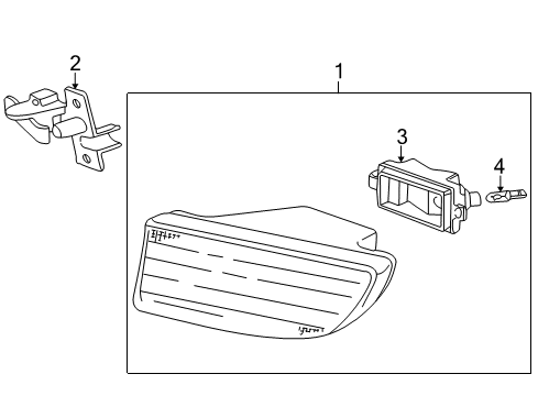 1997 BMW 740iL Fog Lamps Fog Lights, Right Diagram for 63178352024
