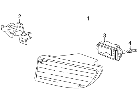 1997 BMW 740iL Fog Lamps Bracket, Left Diagram for 63178352815