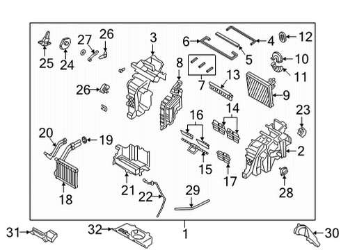 2021 Hyundai Santa Fe Air Conditioner Hose-Drain Diagram for 97173-P2000
