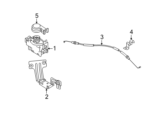 2009 Kia Sportage Cruise Control System Clamp-Automatic Cruise Cable Diagram for 96444-2E000