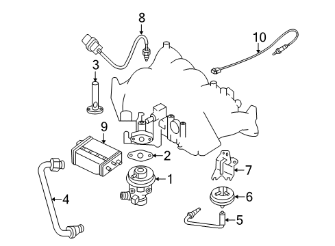 2000 Nissan Frontier Powertrain Control Engine Computer Control Ecu Module Diagram for 23710-5S108