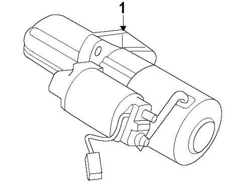 2010 Nissan Maxima Starter Motor Assy-Starter Diagram for 23300-JA10C