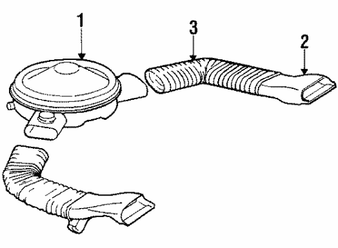 1986 Chevrolet Camaro Air Intake Duct, Intermediate Air Intake Diagram for 14070918