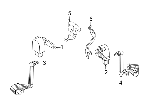 2022 Toyota GR Supra Electrical Components Bracket Diagram for 48728-WAA01