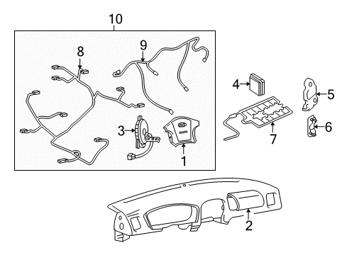 2003 Hyundai Elantra Air Bag Components Sensor Assembly-Satellite, RH Diagram for 95920-2D100