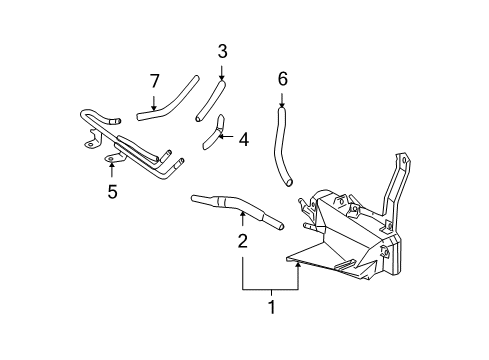 2006 Lexus RX330 Trans Oil Cooler Hose Diagram for 90080-44119