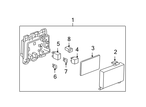 2008 Chevrolet Malibu Electrical Components Junction Block Diagram for 15291746