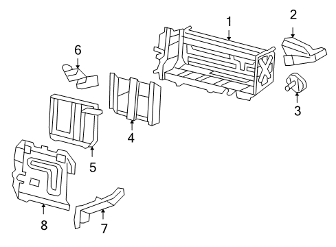 2005 Honda Accord Electrical Components Case, Heat Sink Diagram for 1J410-RCJ-000
