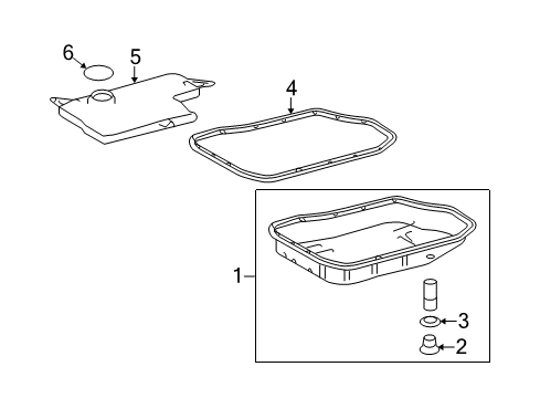 2020 Lexus NX300 Case & Related Parts Lock Solenoid Assembly Diagram for 35280-48020