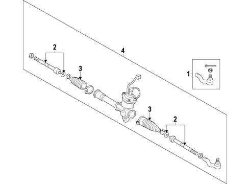 2010 Lexus HS250h Steering Column & Wheel, Steering Gear & Linkage Computer Assy, Power Steering Diagram for 89650-75040