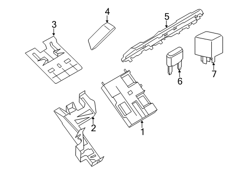 2021 Ford Transit-350 Fuse & Relay Shield Diagram for BK2Z-14A099-J