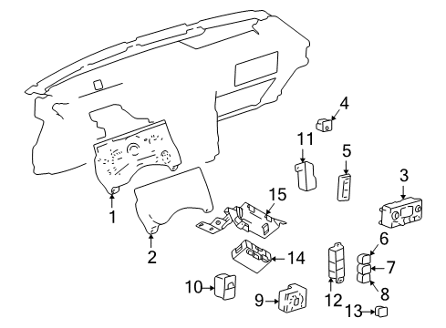 2005 Hummer H2 Transfer Case Blank Cover Diagram for 15734687