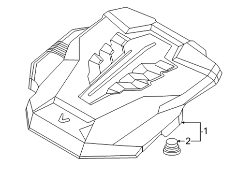 2022 Kia Carnival Engine Appearance Cover Cover Assy-Engine Diagram for 292403N500