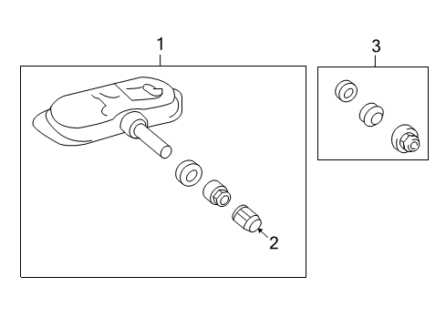 2007 Toyota Avalon Tire Pressure Monitoring Receiver Diagram for 89760-07010