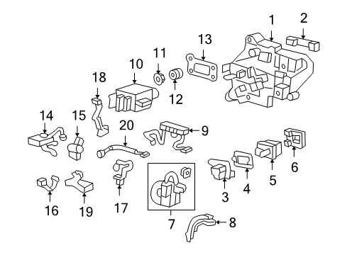2005 Honda Accord Electrical Components Harness, Precharge Output Diagram for 1F600-RCJ-003