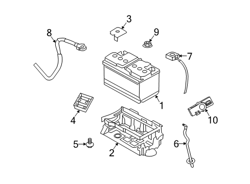 2010 Dodge Challenger Battery Battery Positive Wiring Diagram for 4607677AC