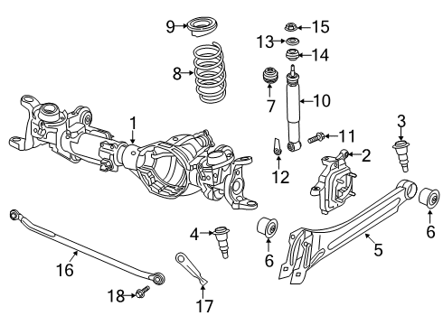 2022 Ram 2500 Shocks & Suspension Components - Front Arm-Lower Control Diagram for 68195544AI
