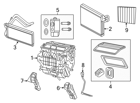 2012 Jeep Compass Air Conditioner Valve-A/C Expansion Diagram for 68157052AA