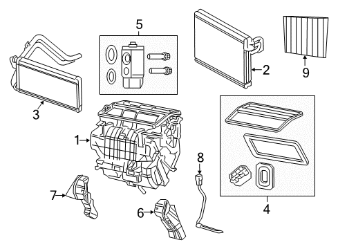 2010 Jeep Compass Switches & Sensors Valve-A/C Expansion Diagram for 68066970AA