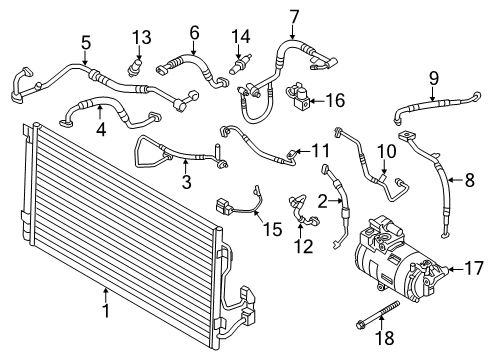 2021 BMW i3s Switches & Sensors Sensor, High-Pressure Diagram for 64539306477