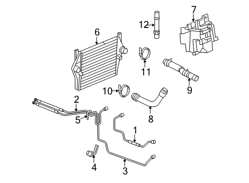 2007 Dodge Ram 2500 Intercooler Cool Pkg-Charge Air Diagram for 5170704AJ