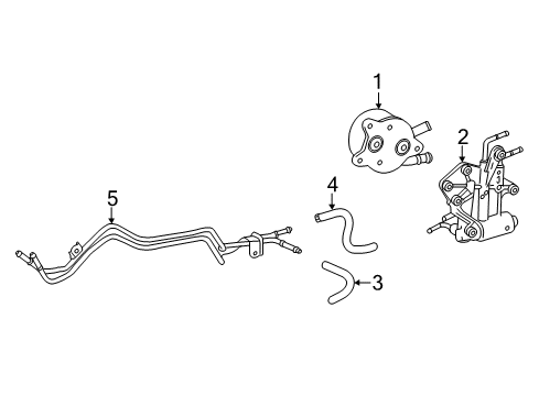 2011 Toyota Tundra Trans Oil Cooler Inlet Hose Diagram for 32941-0C040