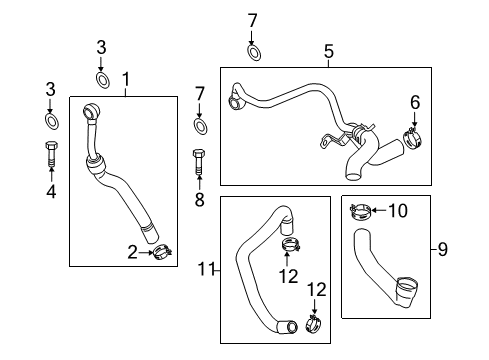 2015 Mini Cooper Paceman Hoses, Lines & Pipes Fixing Clamp Diagram for 11787547315