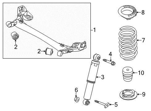 2017 Kia Rio Rear Suspension Bolt-Flange Diagram for 551171W000